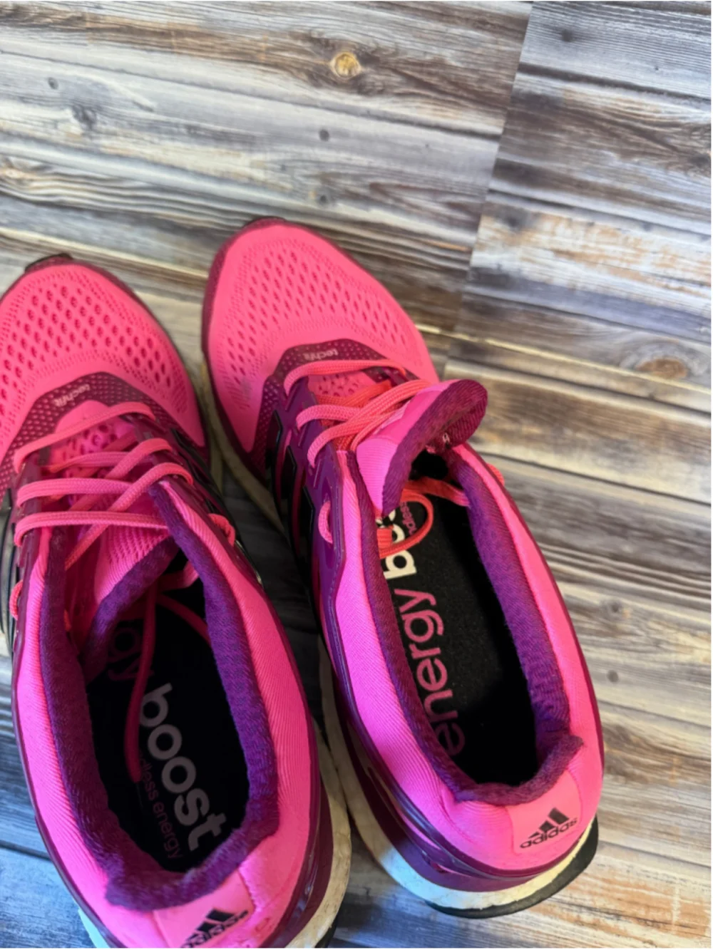 Adidas Womens Energy Boost 2.0 ESM Running Shoes Solar Pink size 8.5